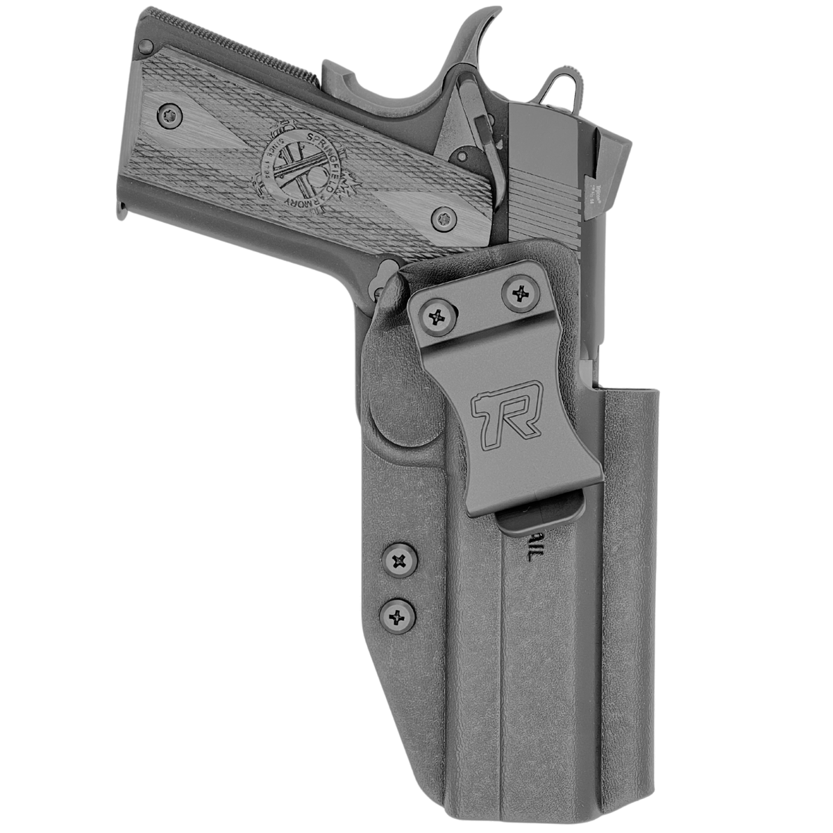 1911 5in (w/Rail) IWB Holster - Black Front