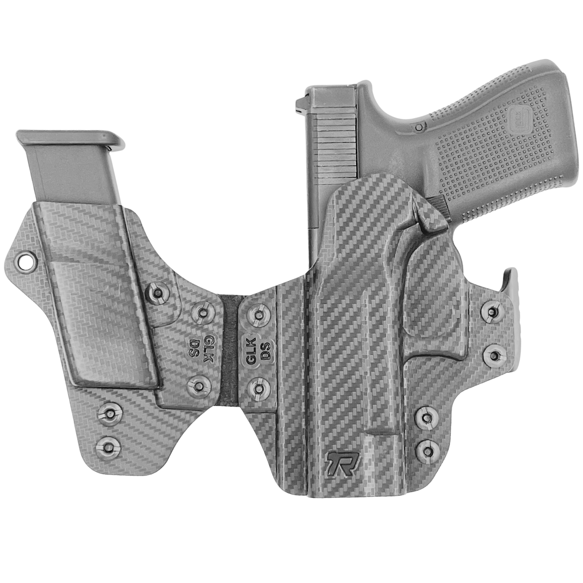 Glock 19/19X/32/45 Sidecar Holster - Carbon Fiber Back