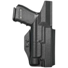 IWB Holster fits: Glock 17 19 19X 26 31 32 33 34 45 47 49 TLR-1 - Left Hand Black Back