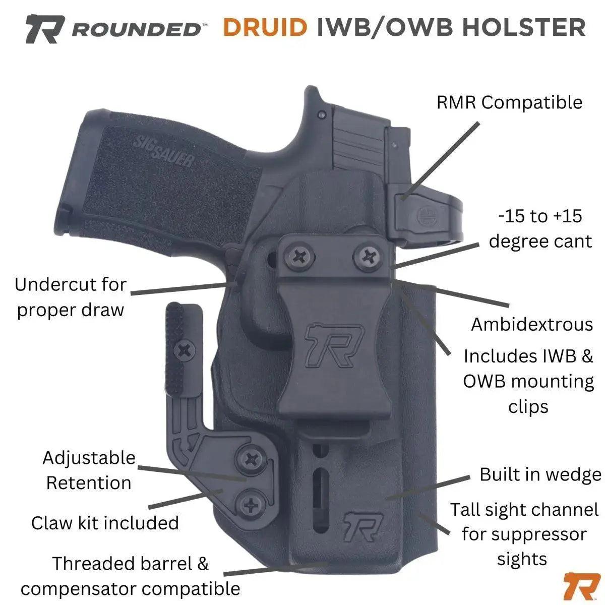 DRUID IWB/OWB Holster - Rounded by Concealment Express