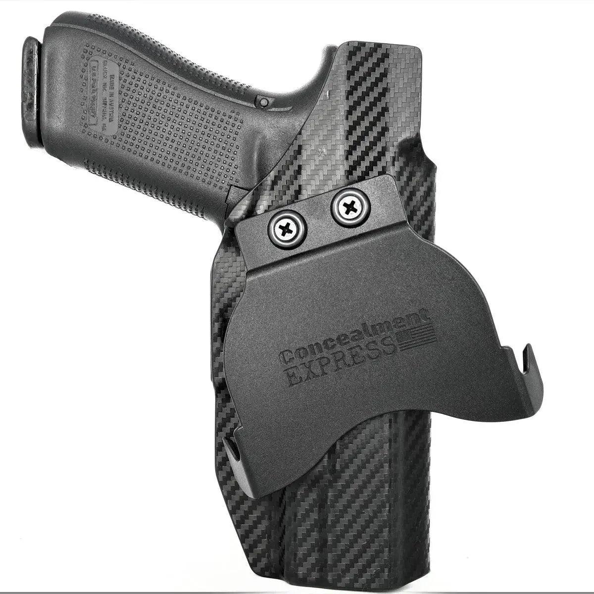 Glock 17 Paddle Holster - Side View