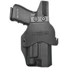 Paddle Holster fits: Glock 17 19 19X 26 31 32 33 34 45 47 49 TLR7A/TLR7X - Right Hand Black Front