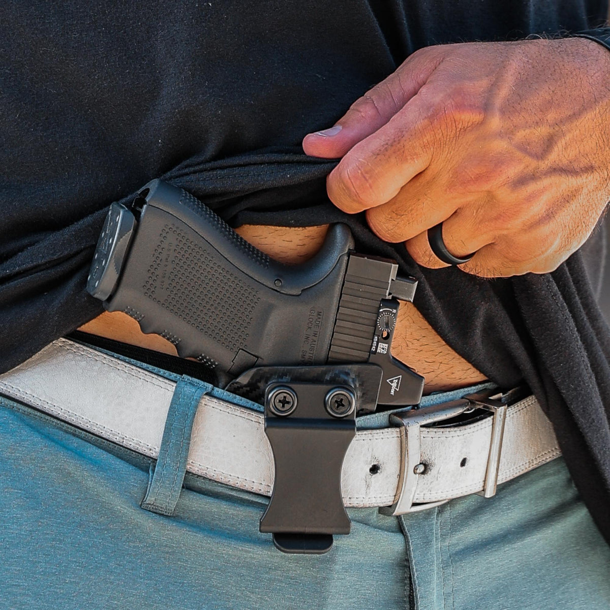Glock 48 Olight Baldr IWB Holster - Side View