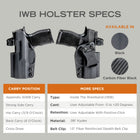 Rounded Gear IWB Holster - IWB Holster Specs