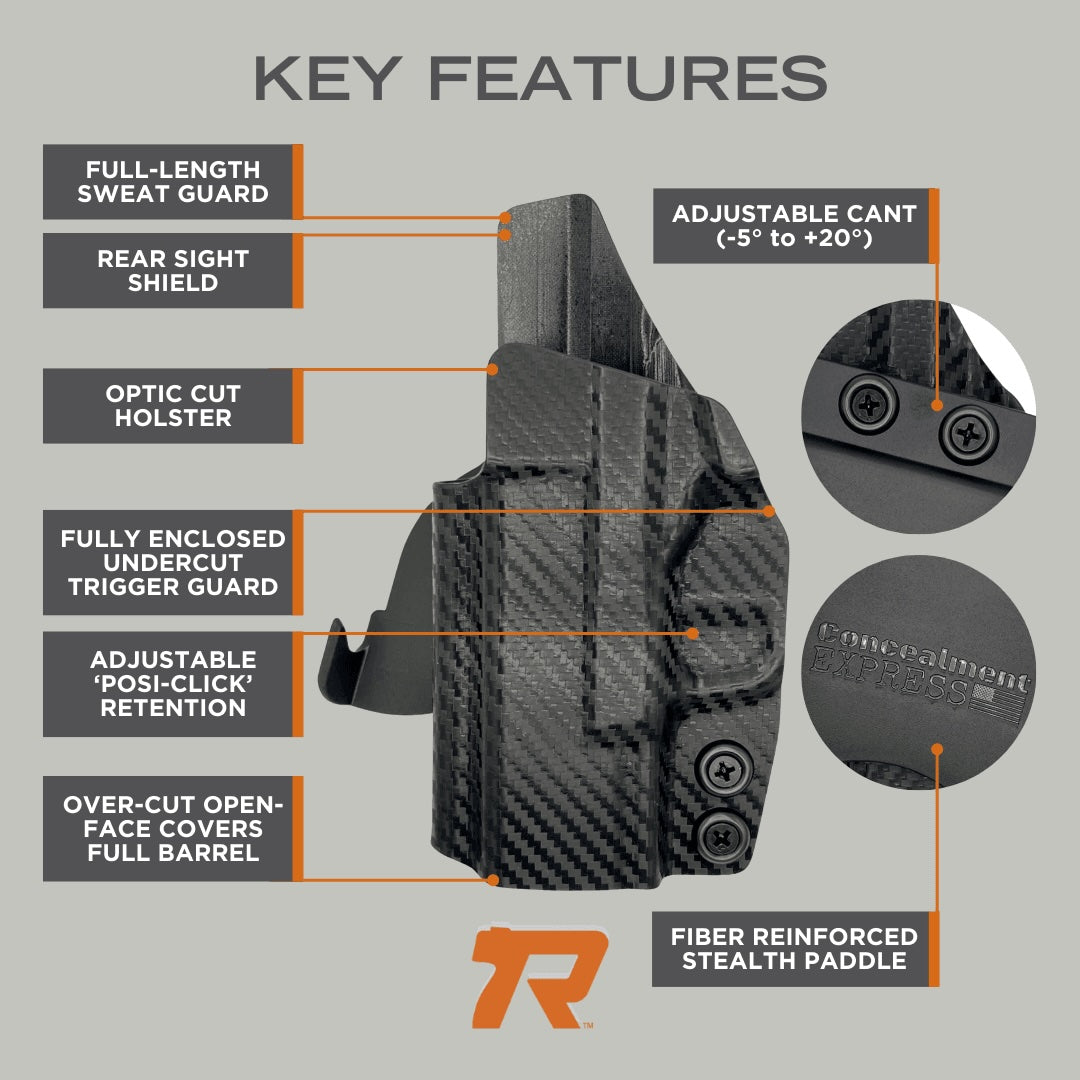 Glock 48 Olight Baldr Paddle Holster