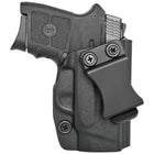 Smith & Wesson M&P Bodyguard 380 IWB Holster - Right Hand Black Front
