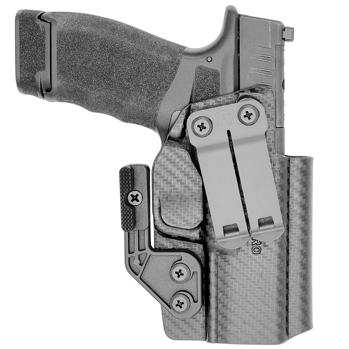 Springfield Hellcat Pro IWB KYDEX Holster - Plus Line - Carbon Fiber Front