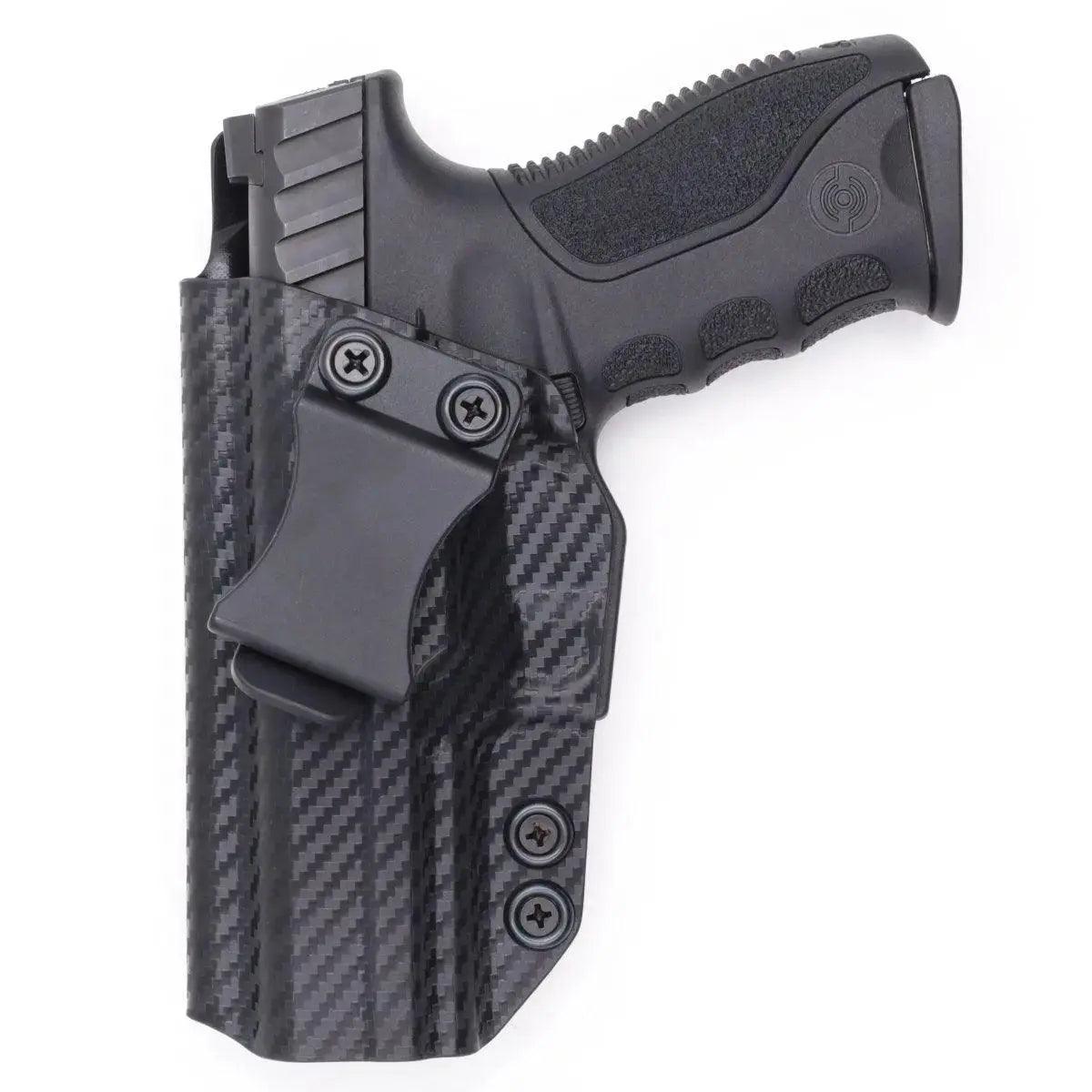 Stoeger STR-9MC IWB Holster - Left Hand Carbon Fiber Front