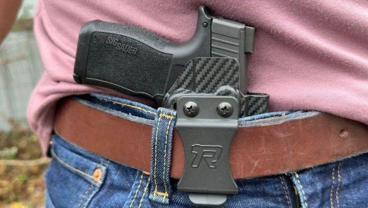 Different angles of the new Rounded Gear holster review.