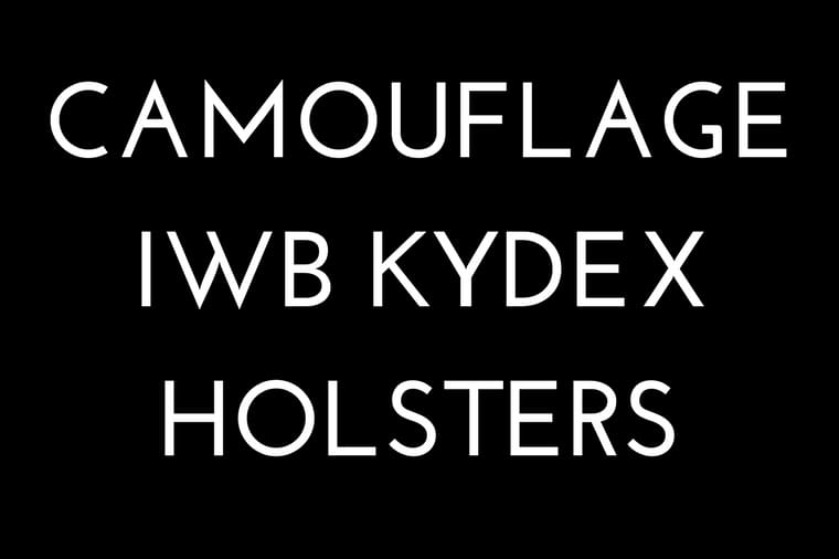 Camo IWB KYDEX Holsters