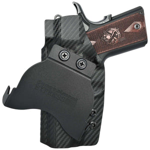 1911 3.5" Officer Model (Non-Rail) OWB KYDEX Paddle Holster - Rounded by Concealment Express
