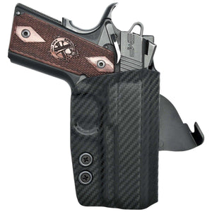 1911 3.5" Officer Model (Non-Rail) OWB KYDEX Paddle Holster - Rounded by Concealment Express
