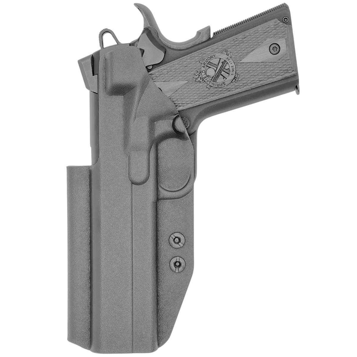 1911 5in (w/Rail) IWB Holster - Black Back
