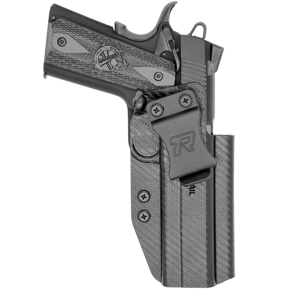 1911 5in (w/Rail) IWB Holster - Carbon Fiber Front
