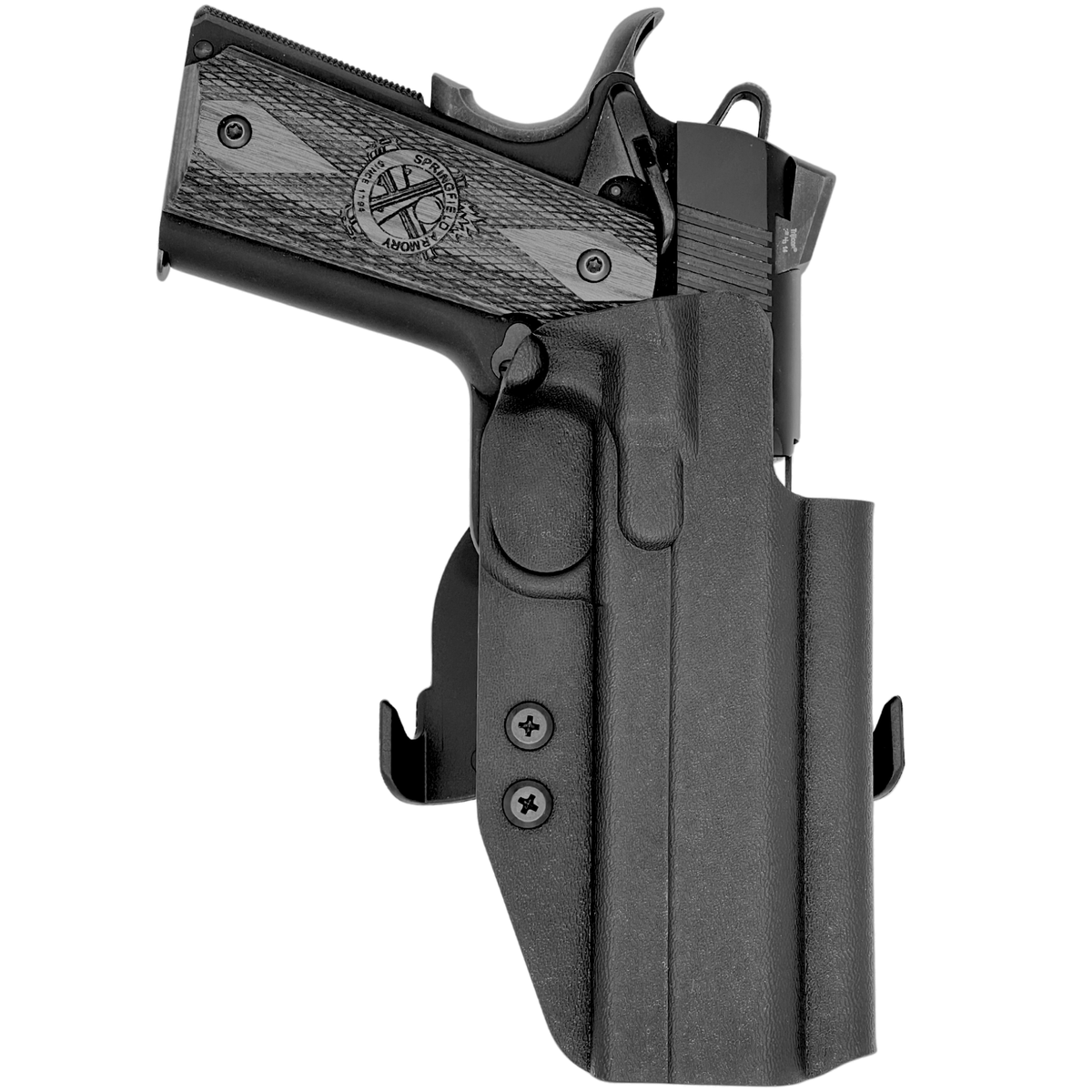 1911 5in (w/Rail) Paddle Holster - Black Back