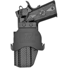 1911 4.25in (w/Rail) Paddle Holster - Carbon Fiber Front