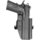1911 5in (w/Rail) Paddle Holster - Carbon Fiber Back