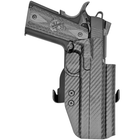 1911 4.25in (w/Rail) Paddle Holster - Carbon Fiber Back