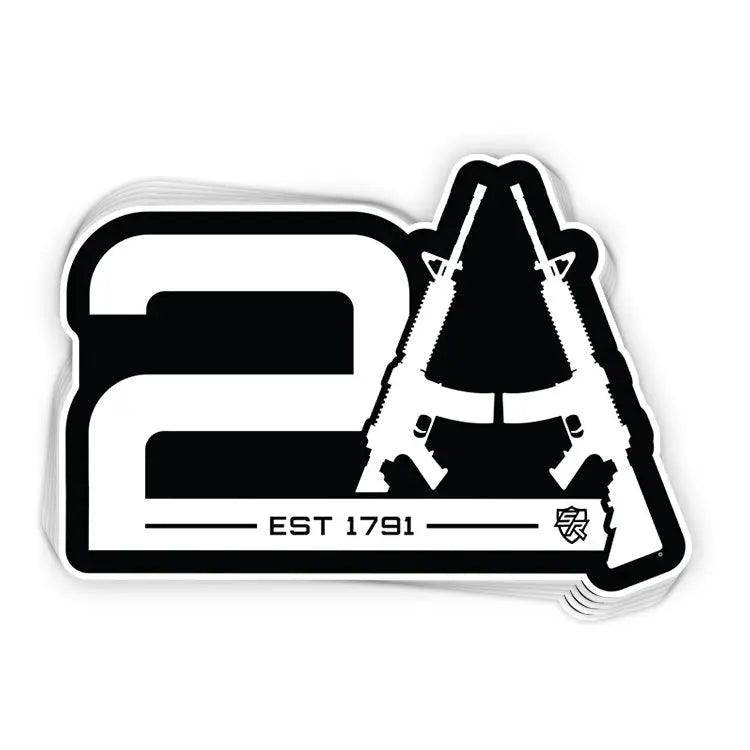 2A Est 1791 Decal - Rounded by Concealment Express