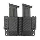 OWB KYDEX Double Magazine Duty Holster - Carbon Fiber Front