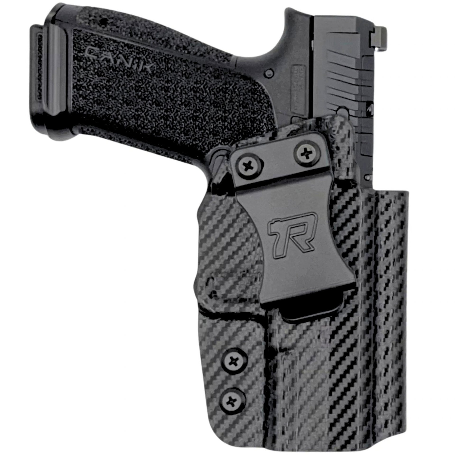 Rounded Gear IWB Holster For Canik Mete MC9 – Optic Ready, Kydex, Made In USA (CNK-METEMC9-BK-RH-VAR)