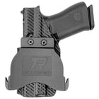 Paddle Holster fits: Glock 43X - Right Hand Carbon Fiber Back