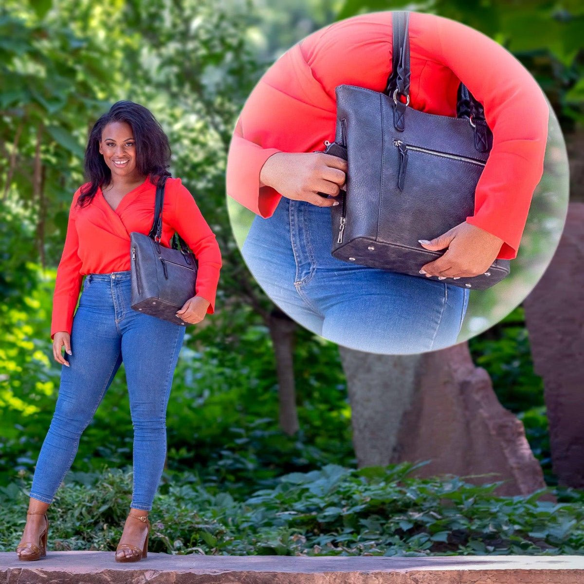 Concealed Carry Grace Tote by Lady Conceal - Rounded by Concealment Express