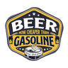 Beer Now Cheaper than Gasoline Decal - Rounded by Concealment Express