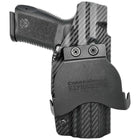 Canik TP9SF Paddle Holster - Left Hand Carbon Fiber Front