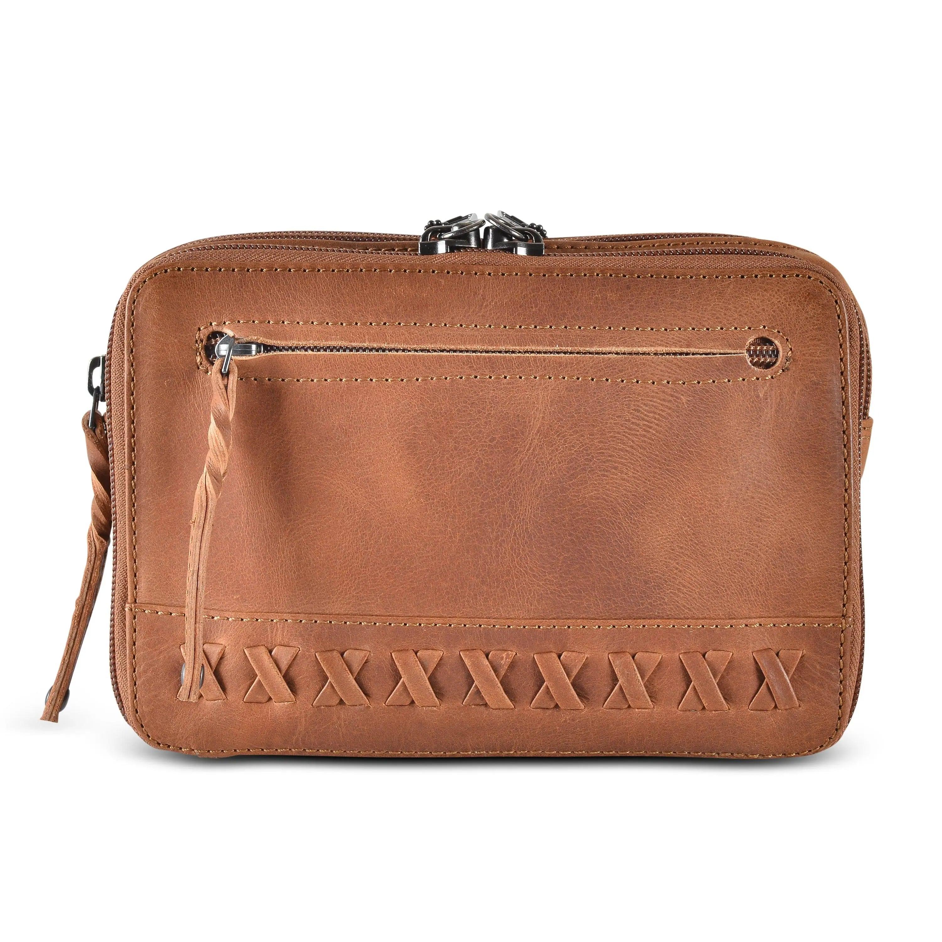 Concealed Carry Kailey Leather Purse Pack by Lady Conceal - Rounded by Concealment Express