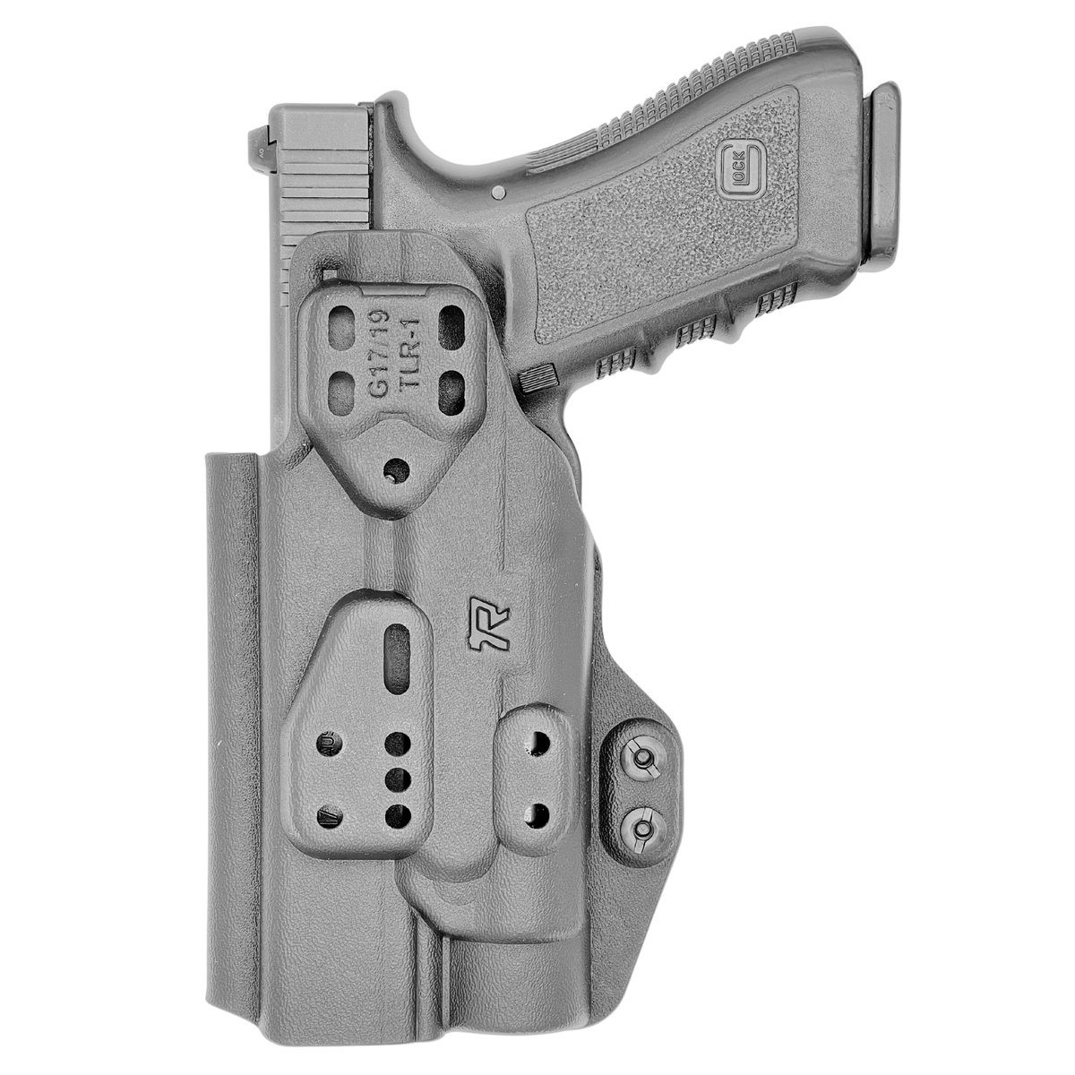 DRUID 2.0 Holster fits: Glock 17/19/19X/31/32/45/47/49 TLR-1 - Black Back