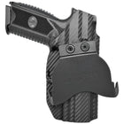 FN 509 Paddle Holster - Left Hand Carbon Fiber Front