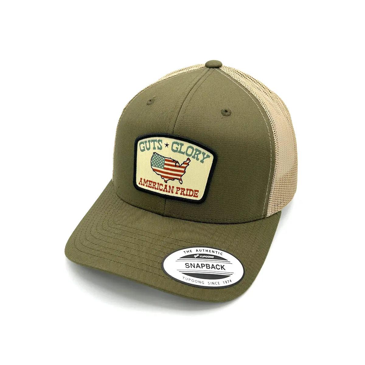 Guts Glory American Pride Woven Patch Hat - Rounded by Concealment Express