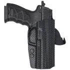 H&K 45 Full Size Paddle Holster - Right Hand Carbon Fiber Back