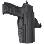 H&K 45 Full Size Paddle Holster - Right Hand Black Back