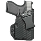 IWB Holster fits: Glock 43X TLR6 - Right Hand Carbon Fiber Front