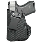 IWB Holster fits: Glock 43X TLR6 - Left Hand Carbon Fiber Front