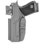 IWB Holster fits: Glock 17 19 19X 26 31 32 33 34 45 47 49 - Right Hand Black Back
