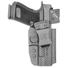 IWB Holster fits: Glock 17 19 19X 26 31 32 33 34 45 47 49 - Right Hand Carbon Fiber Front
