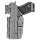 IWB Holster fits: Glock 17 19 19X 26 31 32 33 34 45 47 49 - Right Hand Carbon Fiber Back