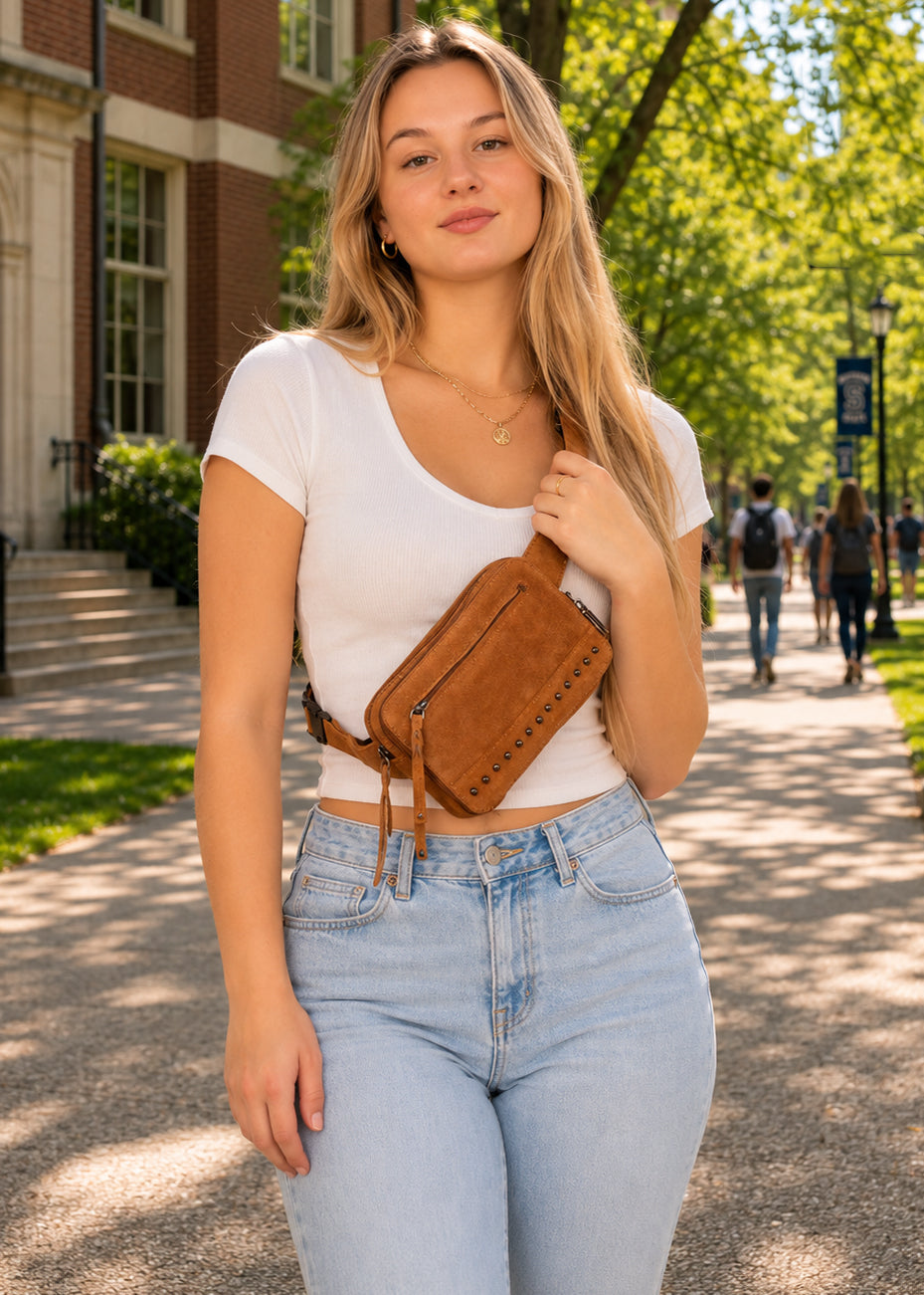 Concealed Carry Kailey Leather Purse Pack by Lady Conceal