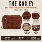 Concealed Carry Kailey Leather Purse Pack by Lady Conceal