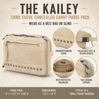 Concealed Carry Kailey Leather Purse Pack by Lady Conceal