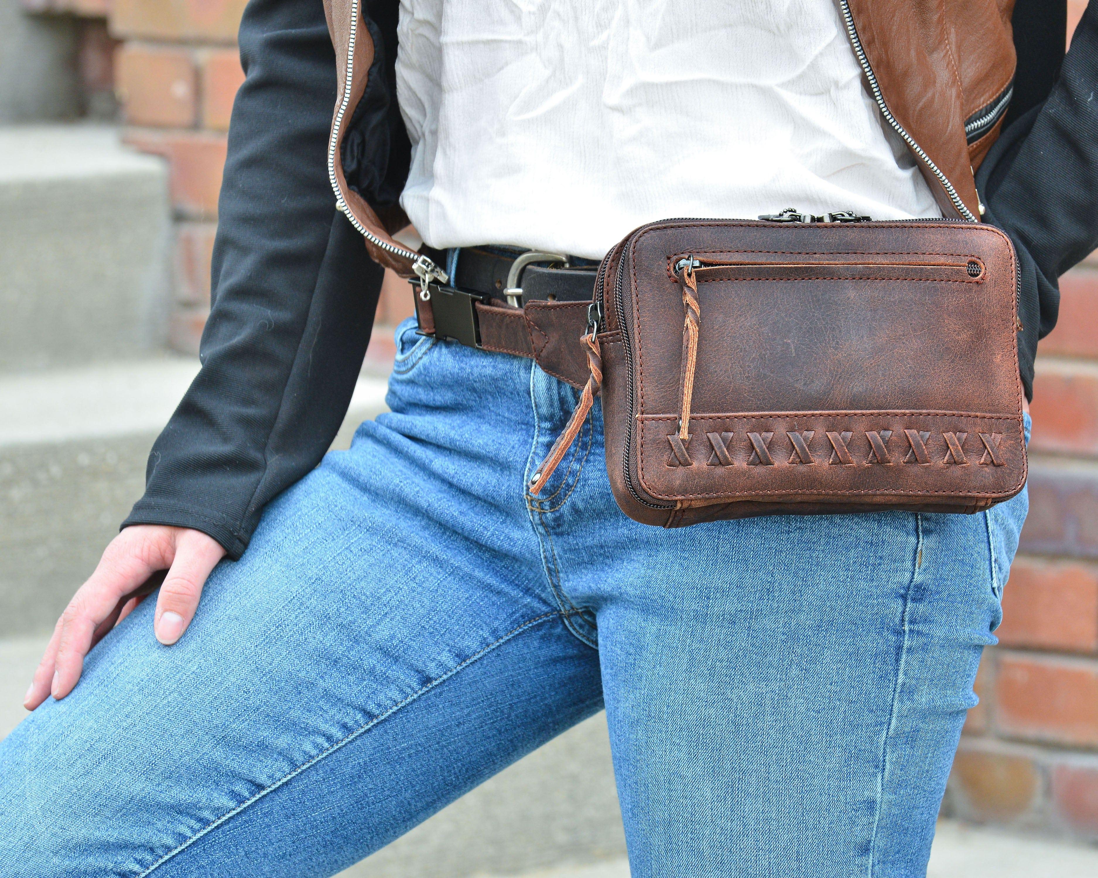 Concealed Carry Kailey Leather Purse Pack by Lady Conceal - Rounded by Concealment Express
