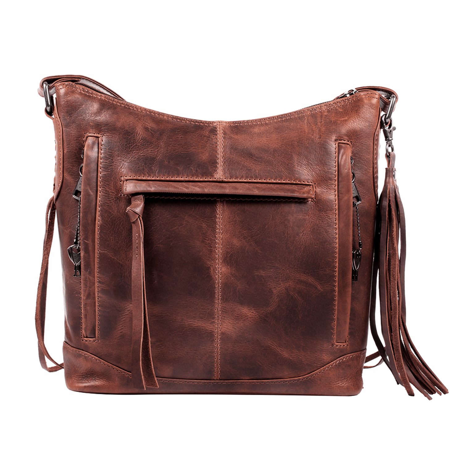 Concealed Carry Purse Blake Leather Crossbody by Lady Conceal - Rounded by Concealment Express
