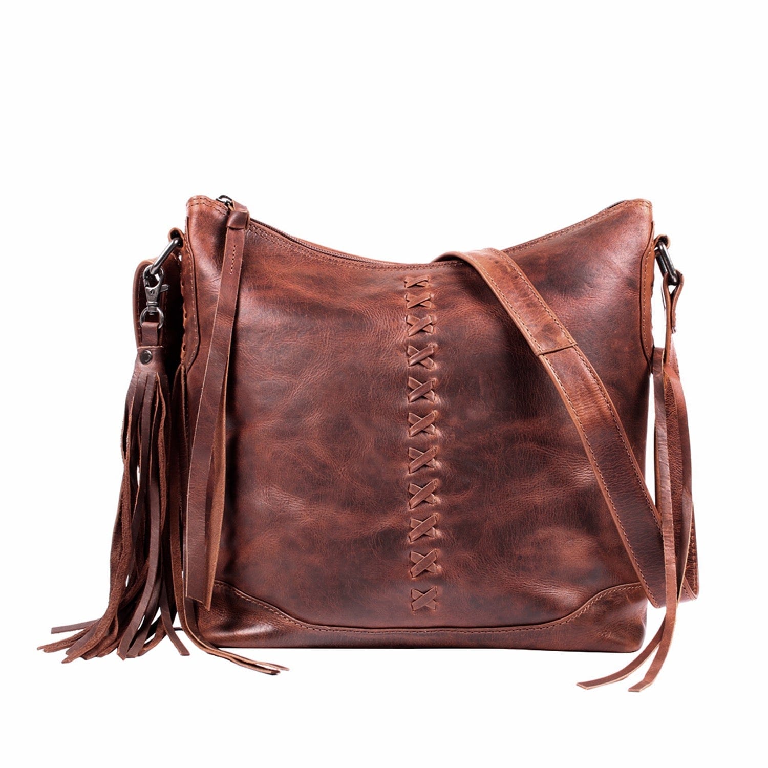 Concealed Carry Purse Blake Leather Crossbody by Lady Conceal - Rounded by Concealment Express