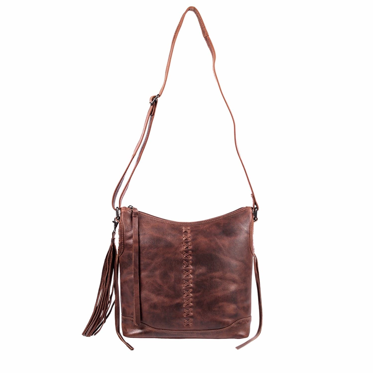 Concealed Carry Purse Blake Leather Crossbody by Lady Conceal - Rounded by Concealment Express