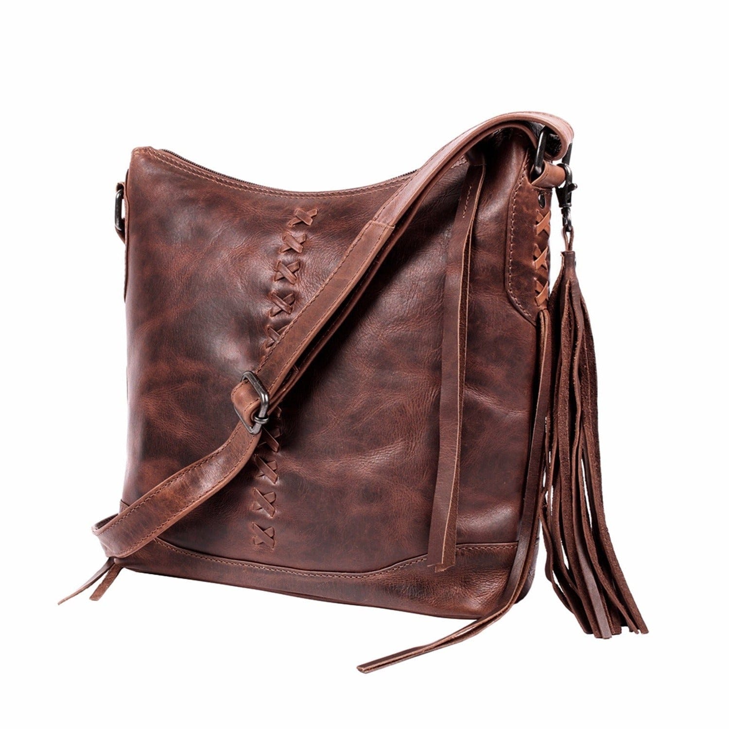 Concealed Carry Purse Blake Leather Crossbody by Lady Conceal - Rounded by Concealment Express