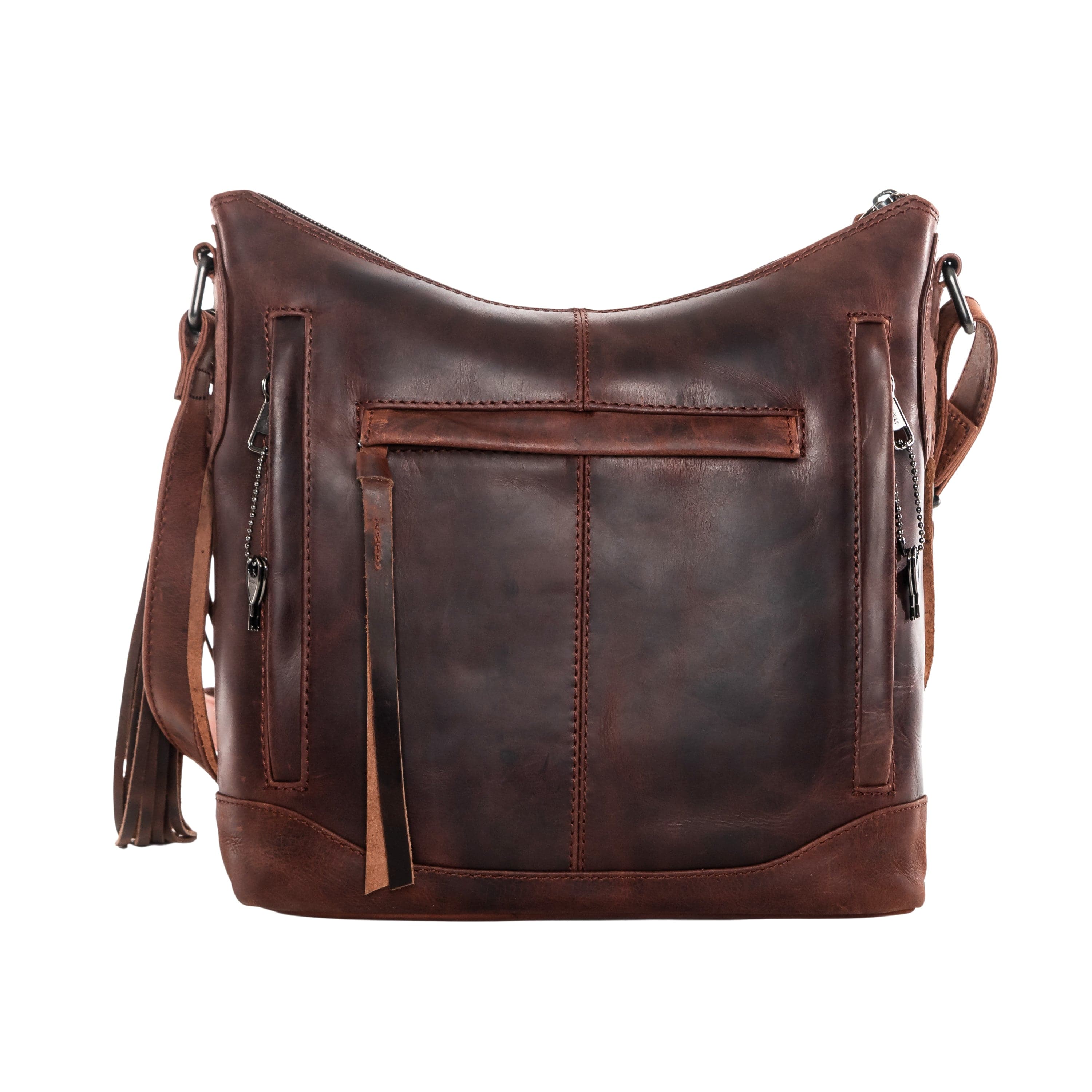 Concealed Carry Purse Blake Leather Crossbody by Lady Conceal - Rounded by Concealment Express