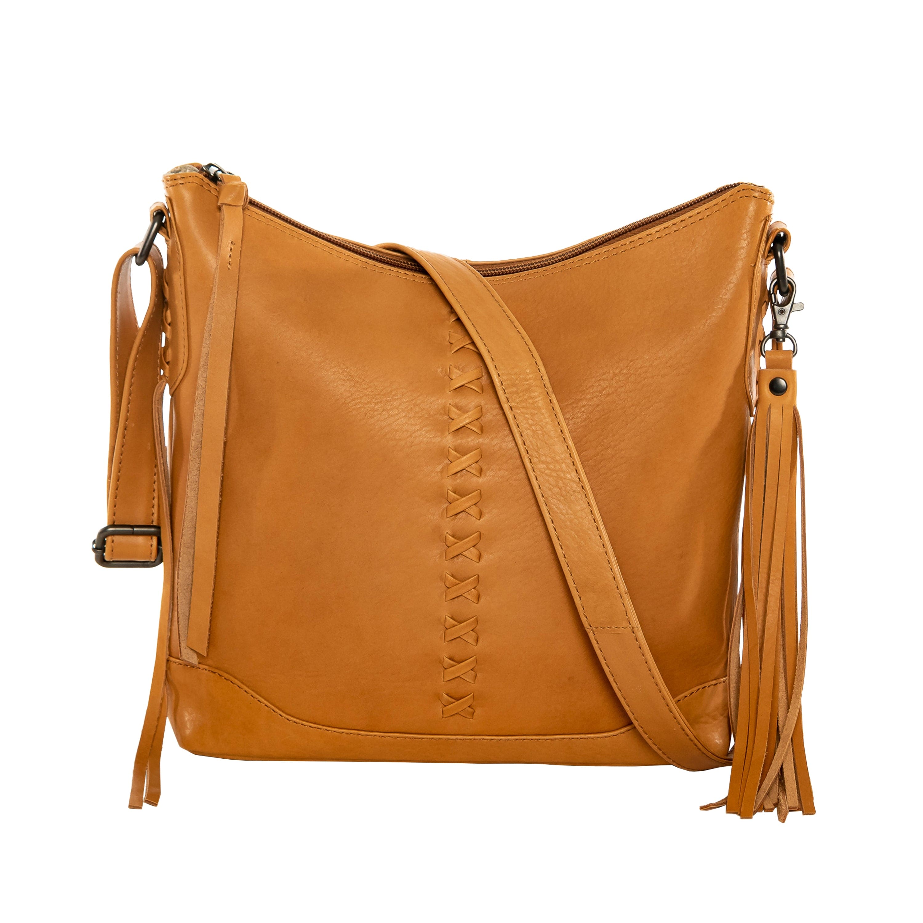 Concealed Carry Purse Blake Leather Crossbody by Lady Conceal - Rounded by Concealment Express